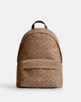 Taylor Small Backpack In Signature Canvas (Gold/Tan/Brown)