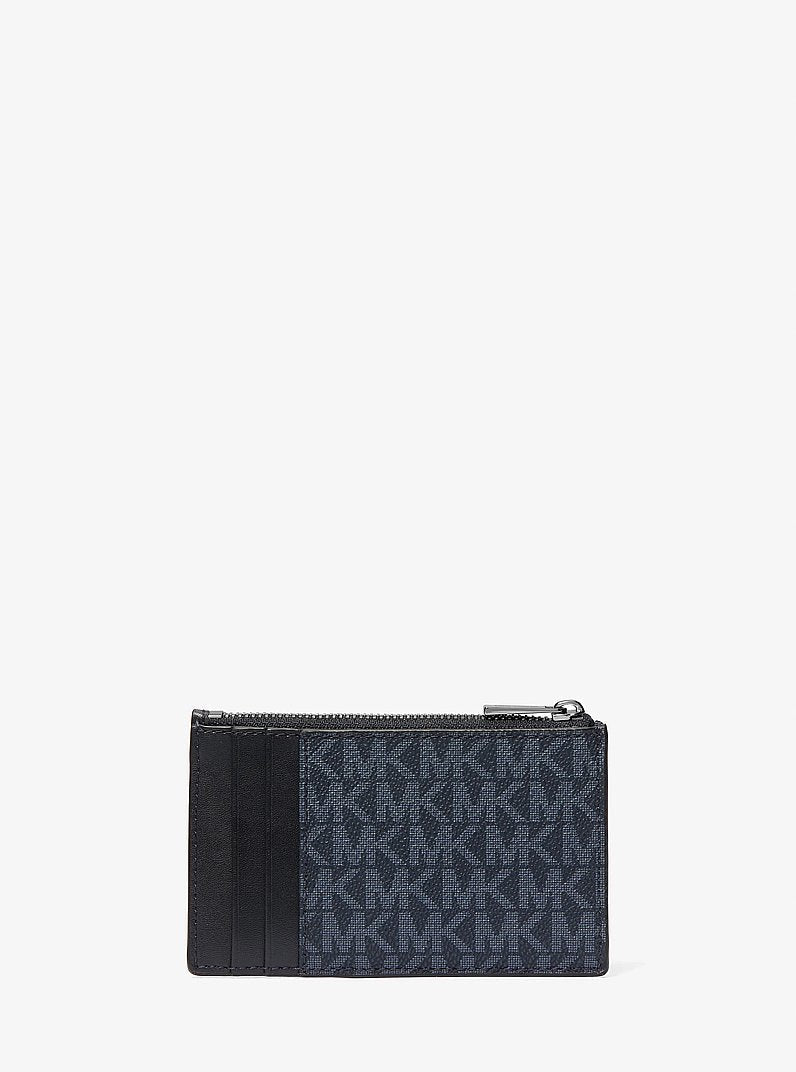 Cooper Slim Signature Logo Zip Wallet (ADMRL/PLBLUE)