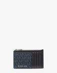 Cooper Slim Signature Logo Zip Wallet (ADMRL/PLBLUE)
