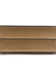 FNDI Leather Peekaboo ISeeU Small Hand Bag Brown 8BN327