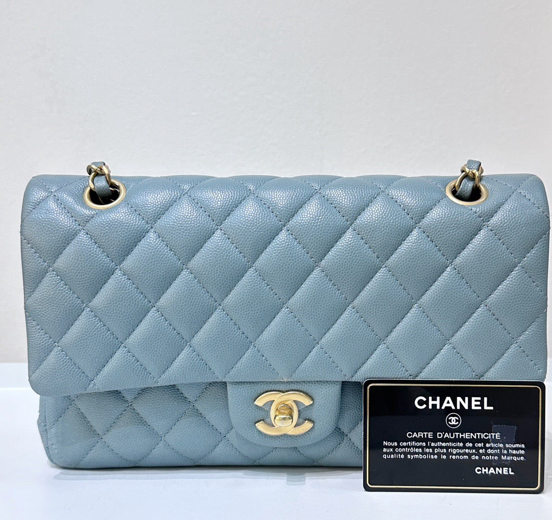 CHNL Medium Classic Sky Blue Bag 18C