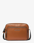 Cooper Pebbled Leather Utility Crossbody Bag (LUGGAGE)