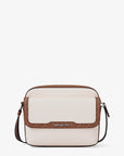Cooper Medium Pebbled Leather and Signature Logo Camera Crossbody Bag (LT CRM/LUGG)