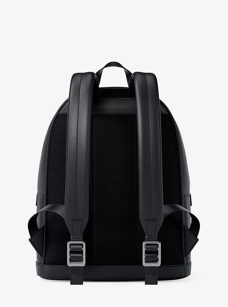 Cooper Medium Logo Debossed Dome Backpack (BLACK)