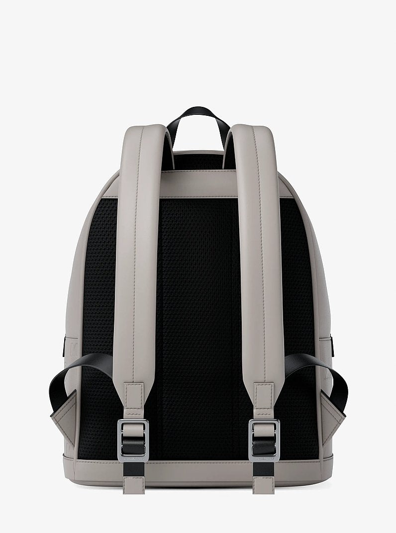 Cooper Medium Logo Debossed Dome Backpack (PEARL GREY)