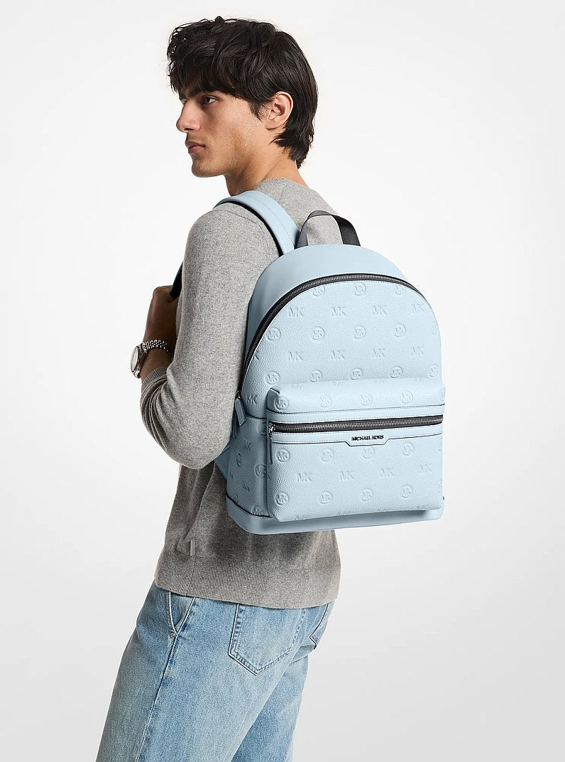 Cooper Medium Logo Debossed Dome Backpack (PALE OCEAN)