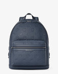 Cooper Medium Logo Debossed Dome Backpack (NAVY)