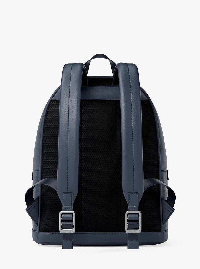 Cooper Medium Logo Debossed Dome Backpack (NAVY)