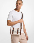 Cooper Pebbled Leather and Signature Logo Trunk Crossbody Bag (LT CRM/LUGG)