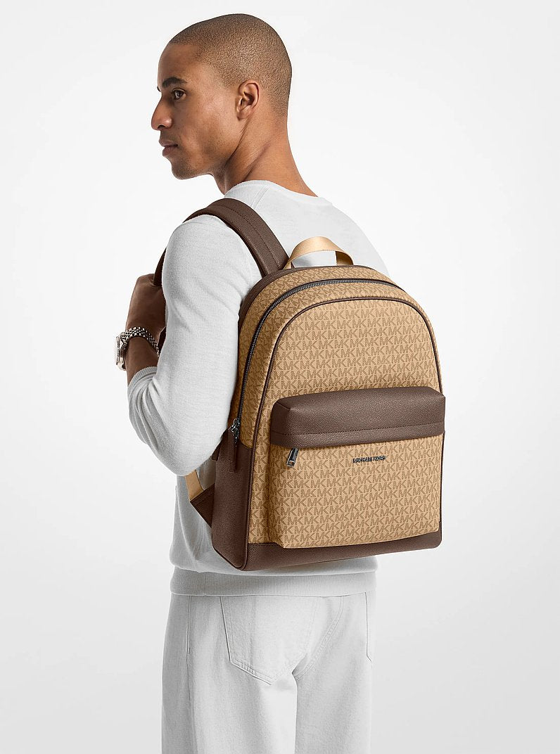 Pacey Medium Signature Logo Backpack (CAMEL)