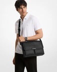 Pacey Medium Signature Logo Messenger Bag (BLACK)