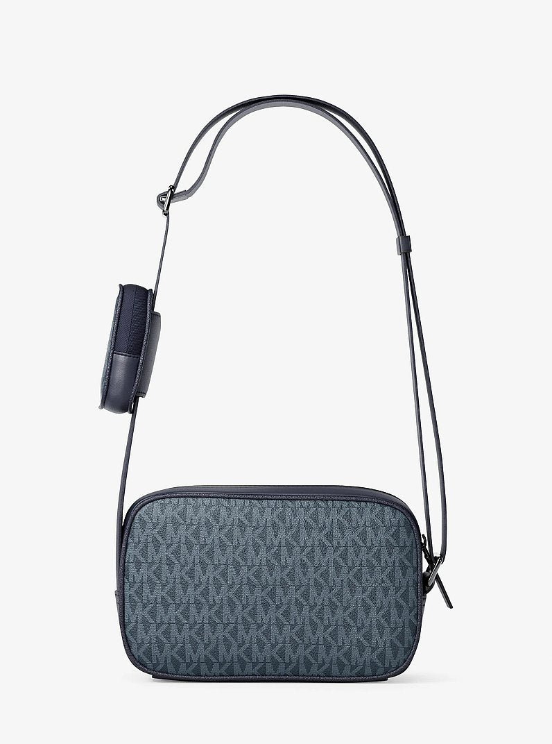 Cooper Signature Logo Camera Crossbody Bag With Pouch (ADMRL/PLBLUE)