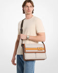 Pacey Embellished Signature Logo Messenger Bag (VANILLA COMBO)