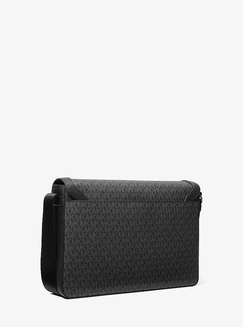 Pacey Embellished Signature Logo Messenger Bag (BLACK COMBO)
