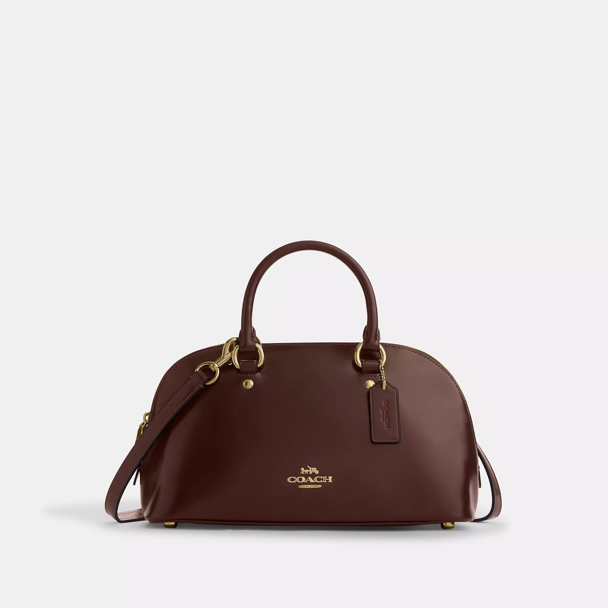 Lara Satchel Bag (Silver/Black)