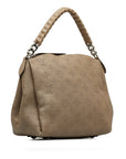Beige LV Monogram Mahina Babylone Chain BB Satchel