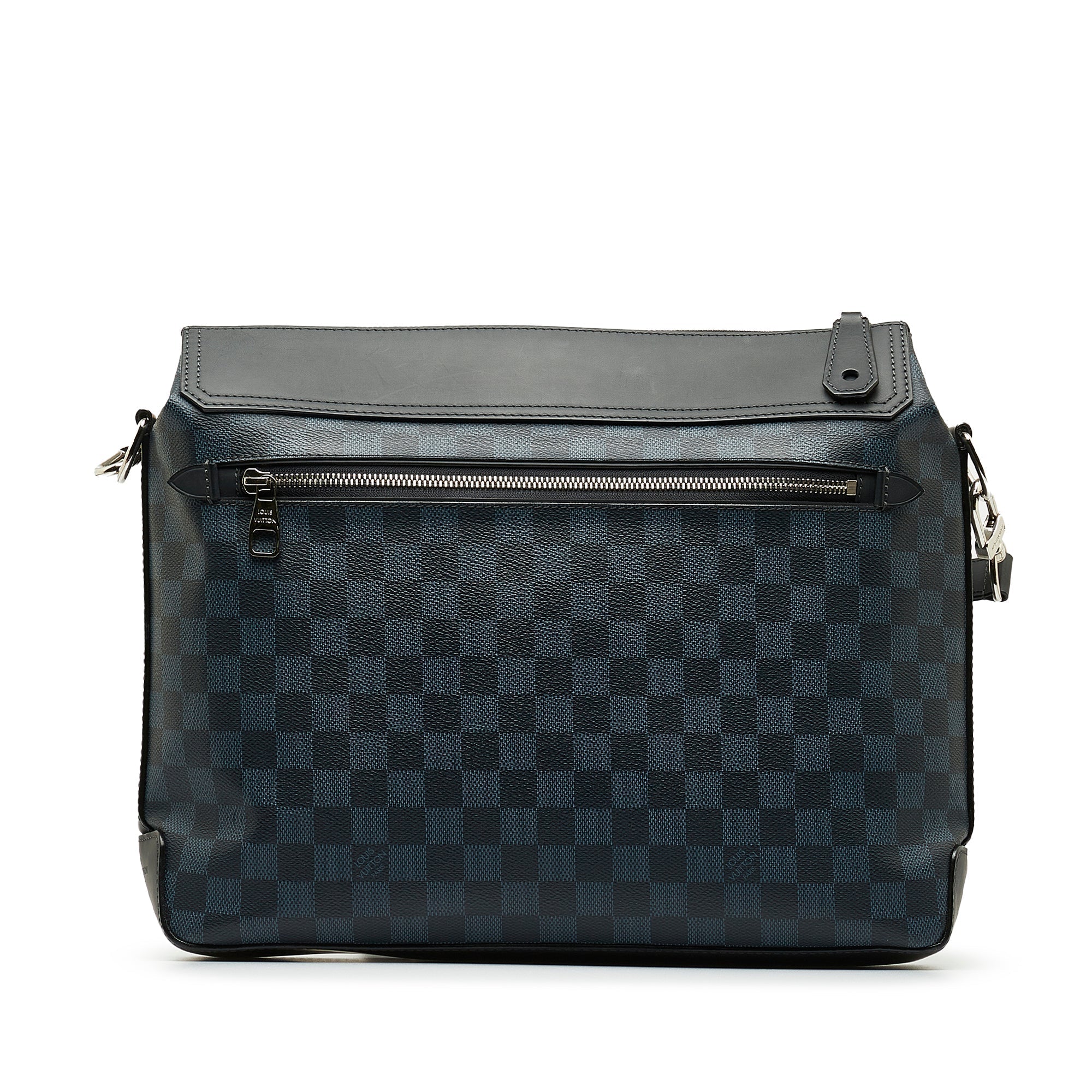 Blue LV Damier Cobalt Greenwich Messenger Crossbody Bag