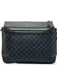 Blue LV Damier Cobalt Greenwich Messenger Crossbody Bag