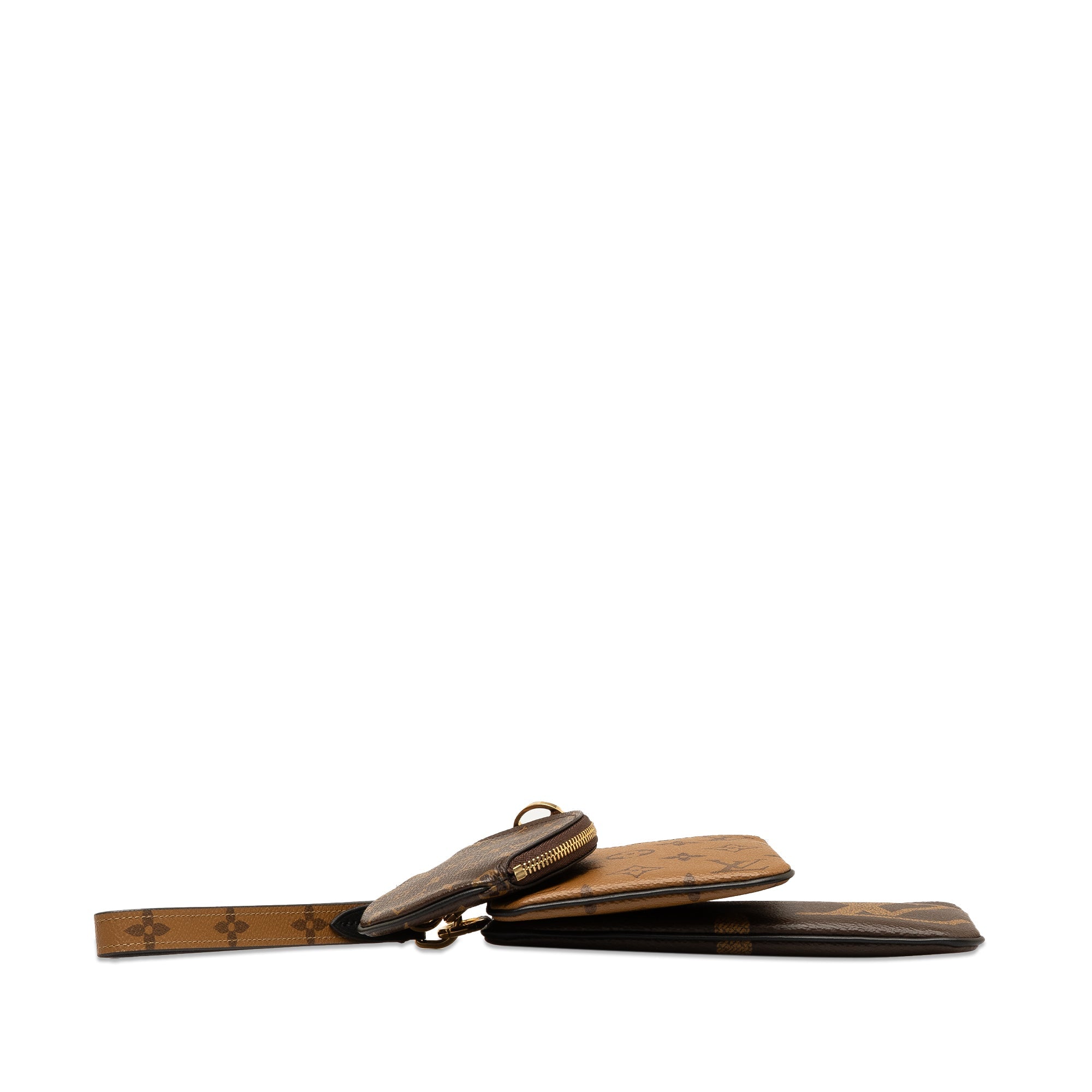 Brown LV Monogram Reverse Giant Trio Pouch