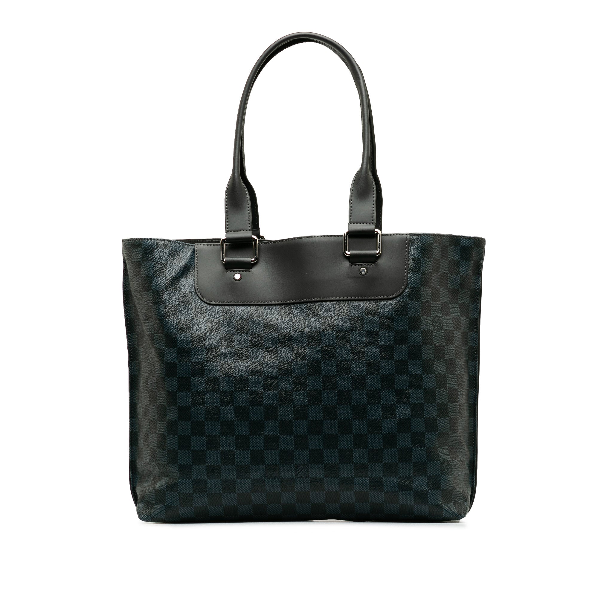 Blue LV Damier Cobalt Cabas Voyage Tote Bag