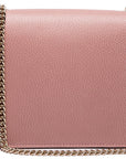 (WMNS) GCCI Leather Bag Single-Shoulder Bag Pink -CAOG-