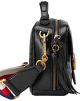 (WMNS) GCCI GG Marmont Leather Shoulder Bag Black -DTDPT-