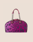 CHRISTIAN DOR PYTHON TRIMMED GAMBLER DICE BOWLER BAG