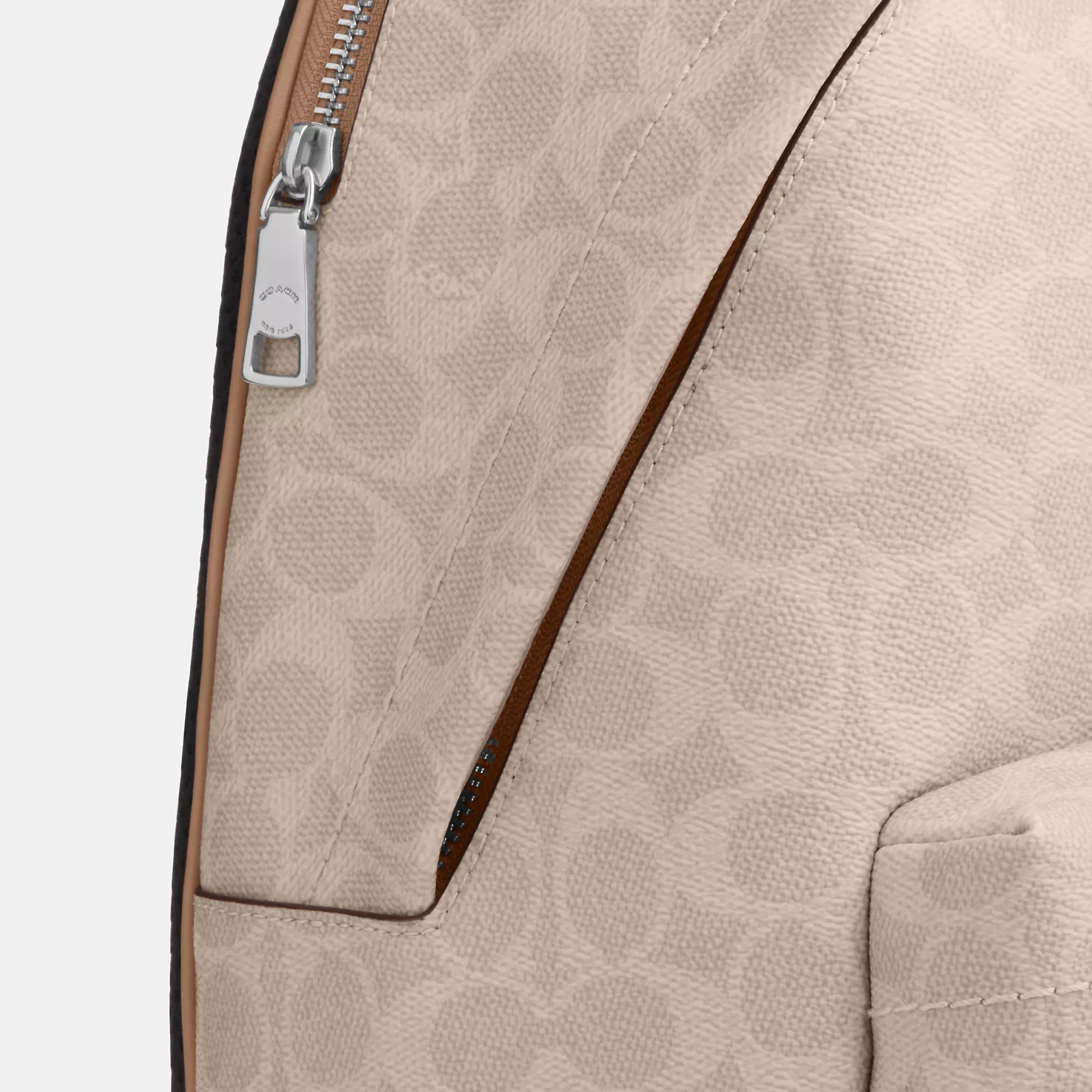 Taylor Small Backpack In Signature Canvas (Silver/Sand/Taupe)