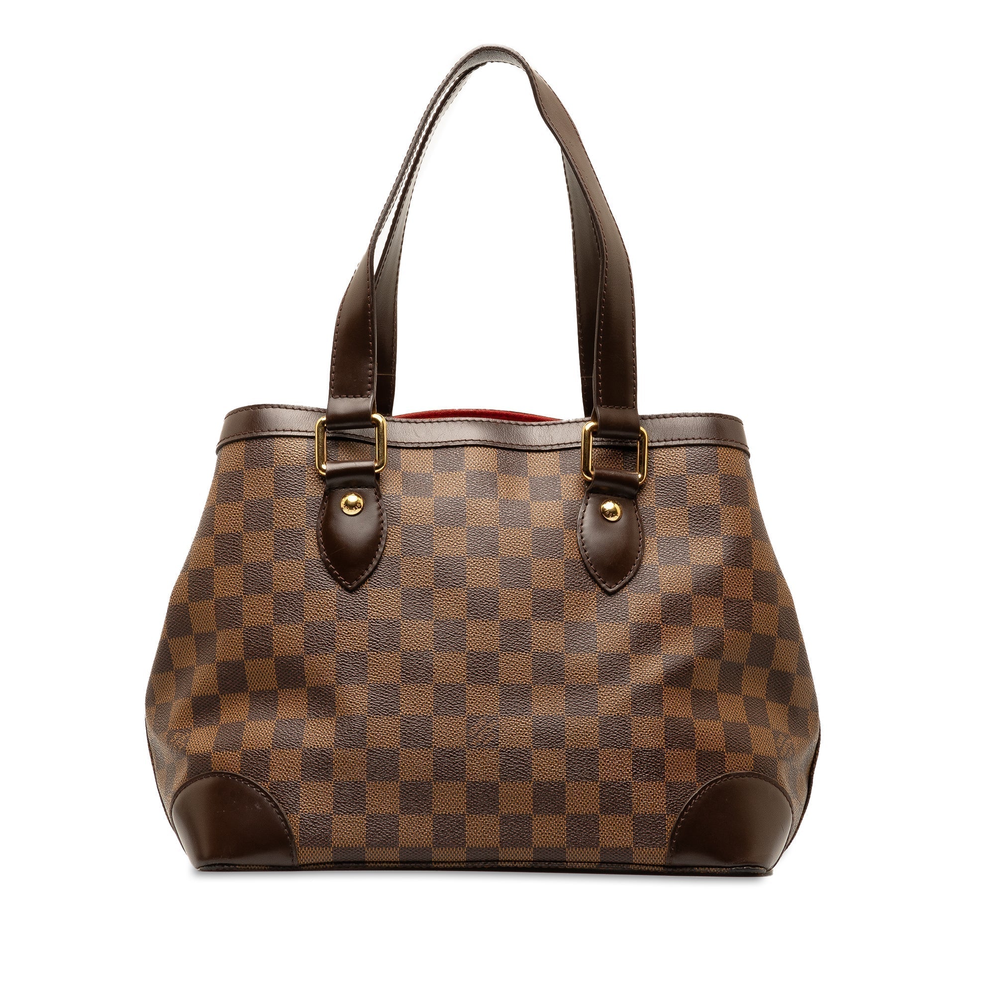 Brown LV Damier Ebene Hampstead PM Tote Bag