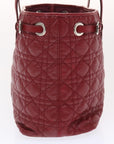 CHRISTIAN DOR Canage Panarea Hand Bag PVC Leather Red -BO- Auth