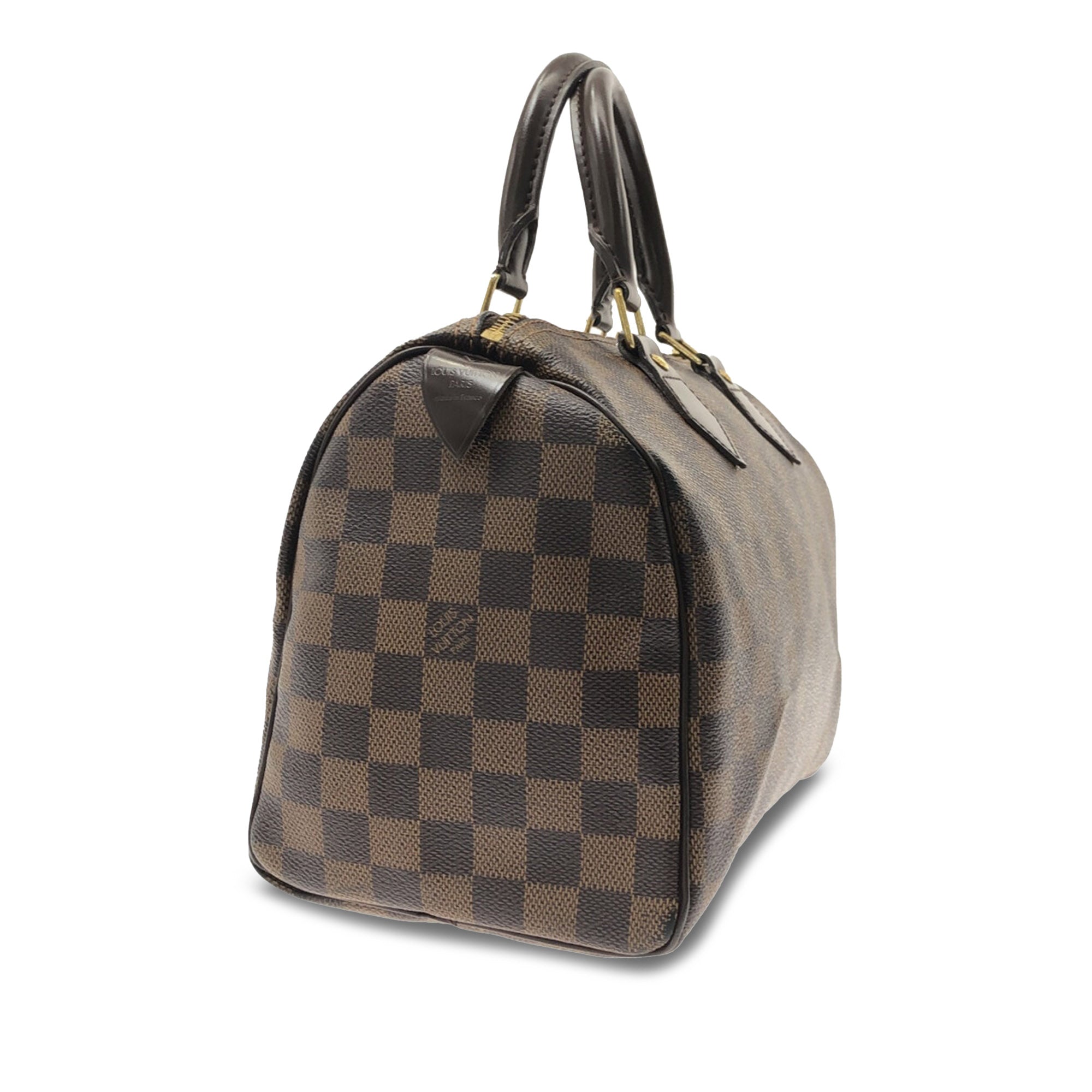 Brown LV Damier Ebene Speedy 25 Boston Bag
