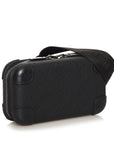 Black LV Taurillion Monogram Horizon Clutch Bag