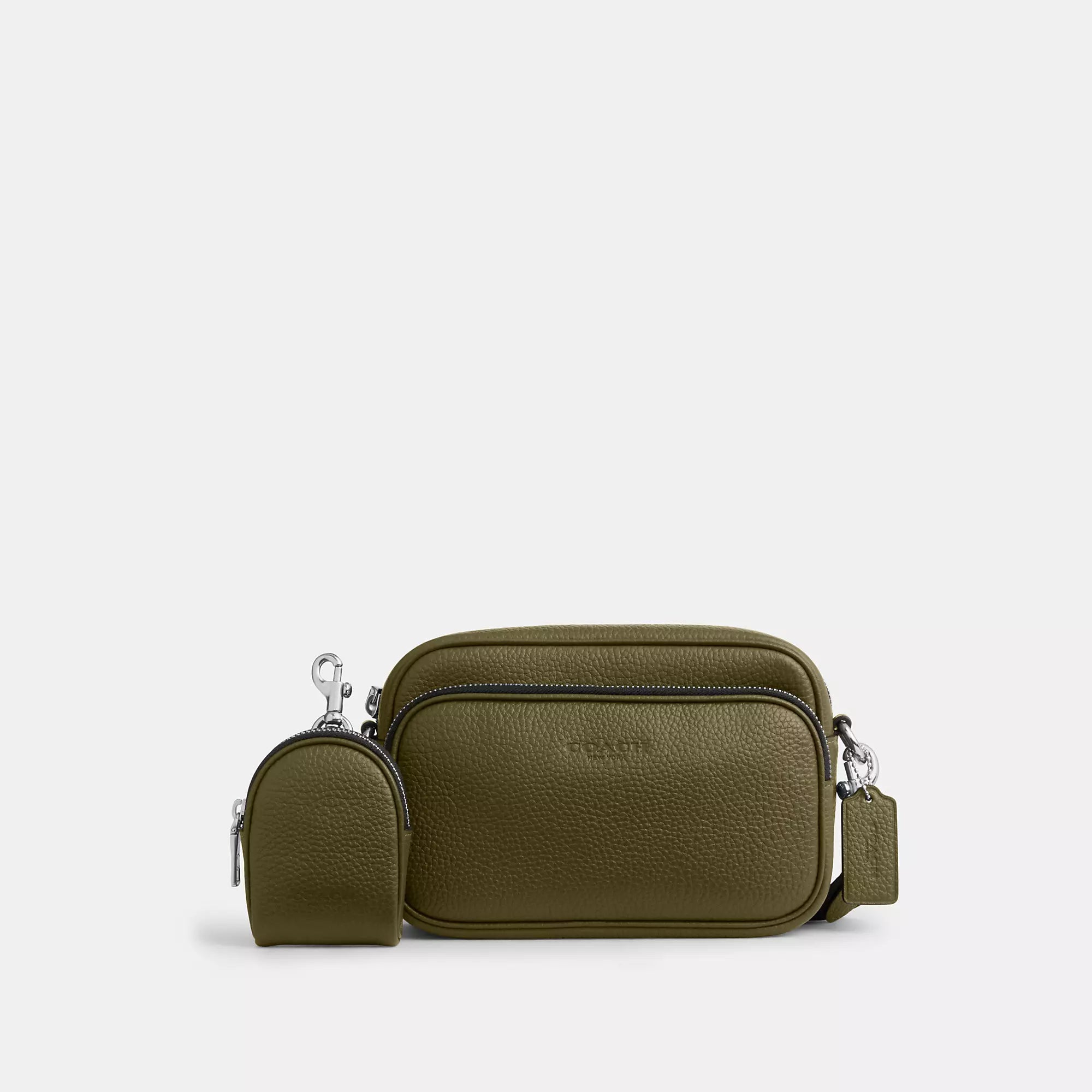 Finlay Crossbody Bag (Silver/Black)