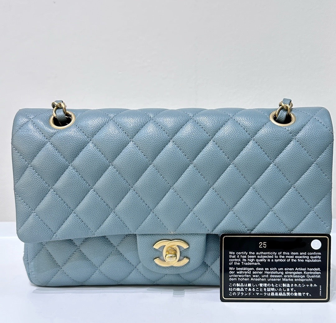 CHNL Medium Classic Sky Blue Bag 18C