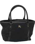 BBERRY Blue Label Tote Bag Nylon Black Auth