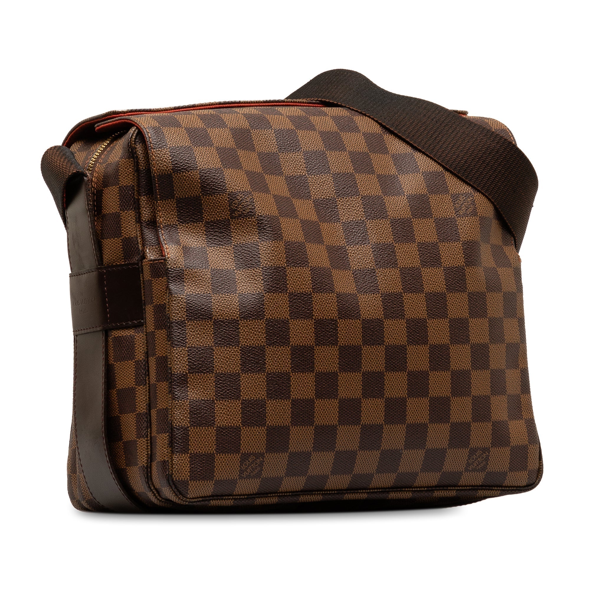 Brown LV Damier Ebene Naviglio Crossbody Bag