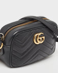 GCCI Matelass&eacute; Leather Mini Gg Marmont Crossbody Bag
