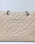 CHNL GST Beige Caviar Shw Bag