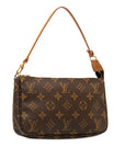 Brown LV Monogram Pochette Accessoires Shoulder Bag