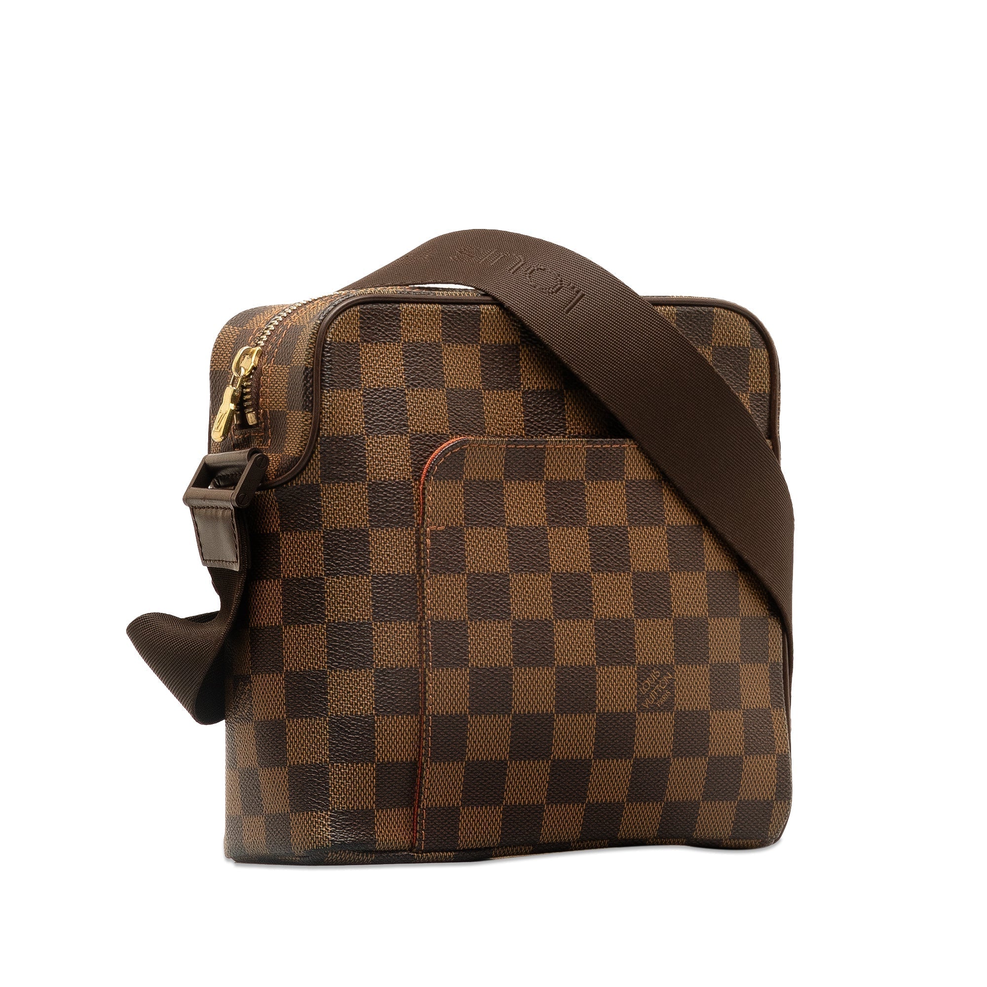 Brown LV Damier Ebene Olav PM Crossbody Bag