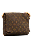 Brown LV Monogram Musette Tango Short Strap Shoulder Bag