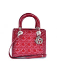 Cannage Patent Leather Lady DOR Bag
