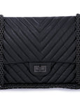 CHNL So Black Reissue 226 Medium Double Flap Bag