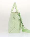 PRD Hand Bag Nylon way Light Green Auth A