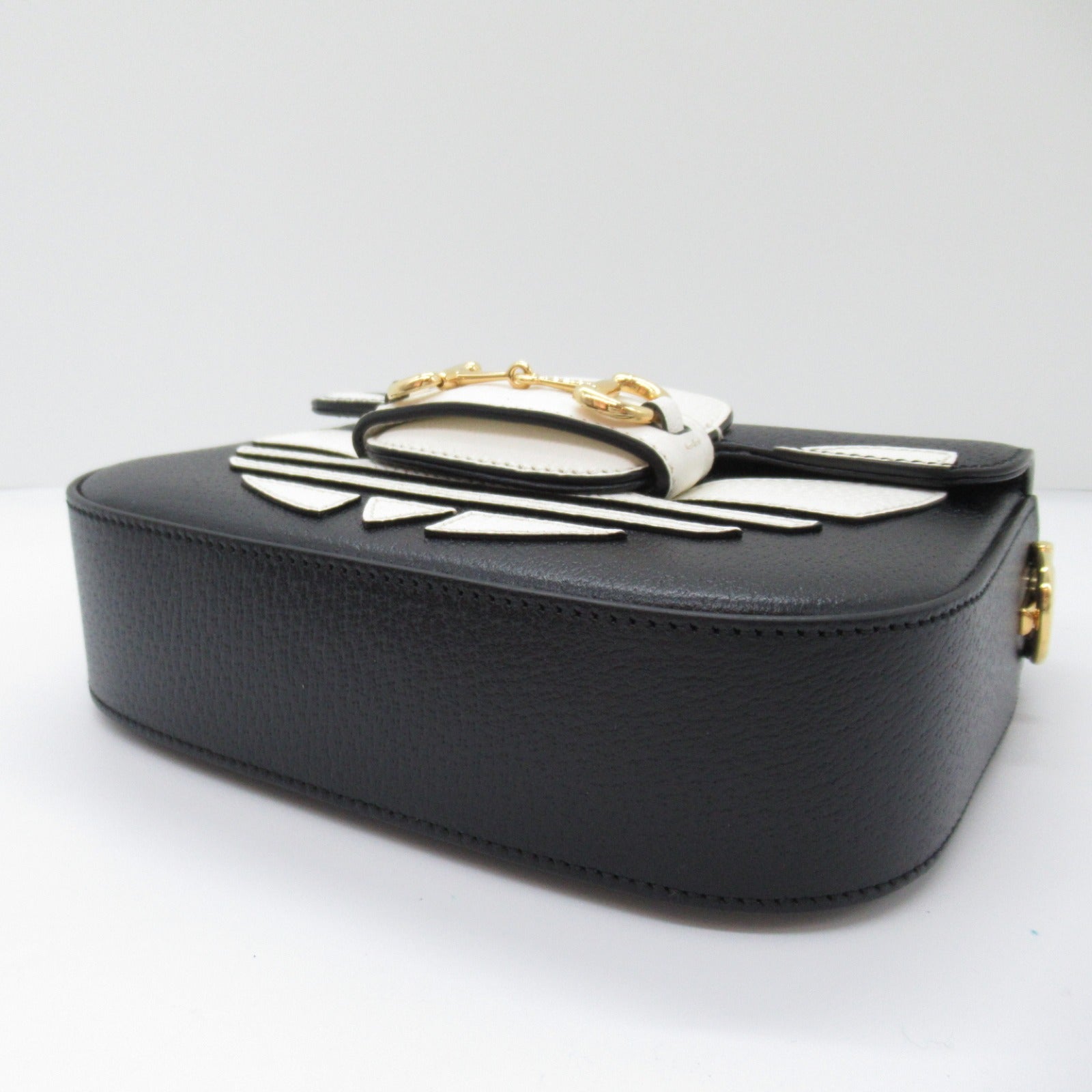 GCCI adidas Shoulder Bag Shoulder Bag Leather Black White