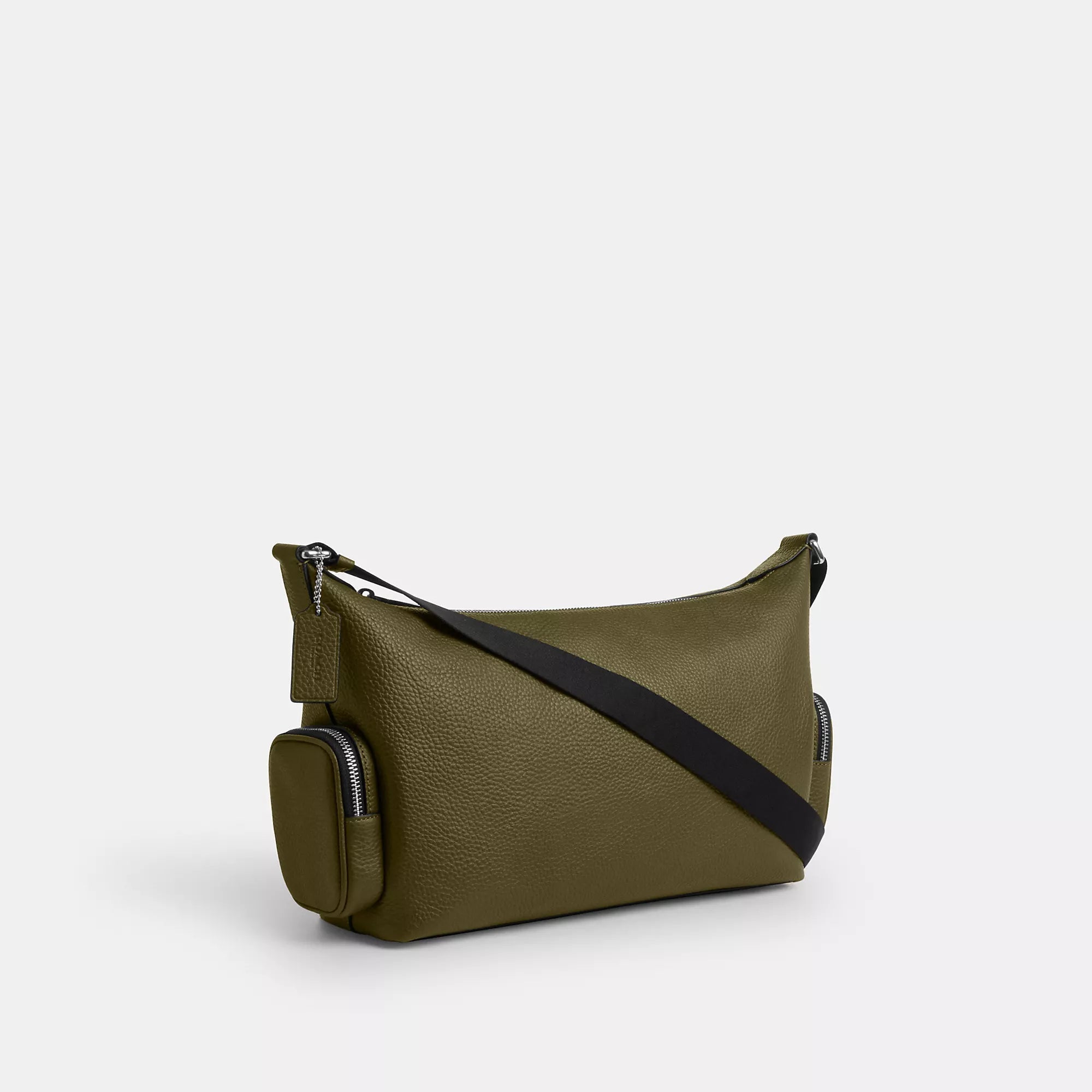 Finn Crossbody Bag With Pockets (Gunmetal/Black)