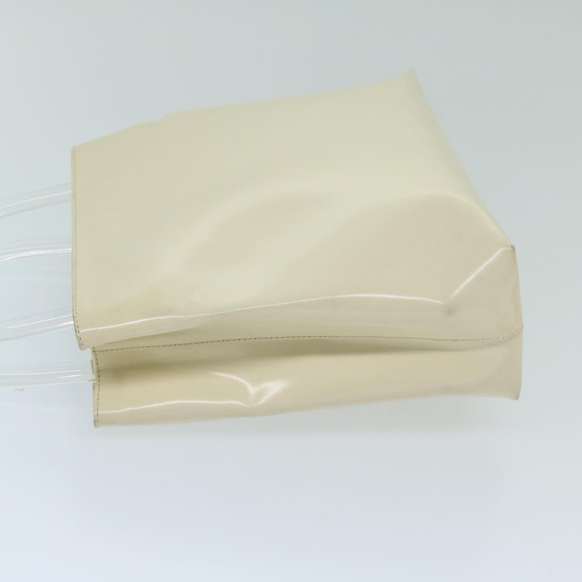 PRD Hand Bag Enamel White Auth