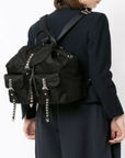 PRD Black Nylon Backpack Black