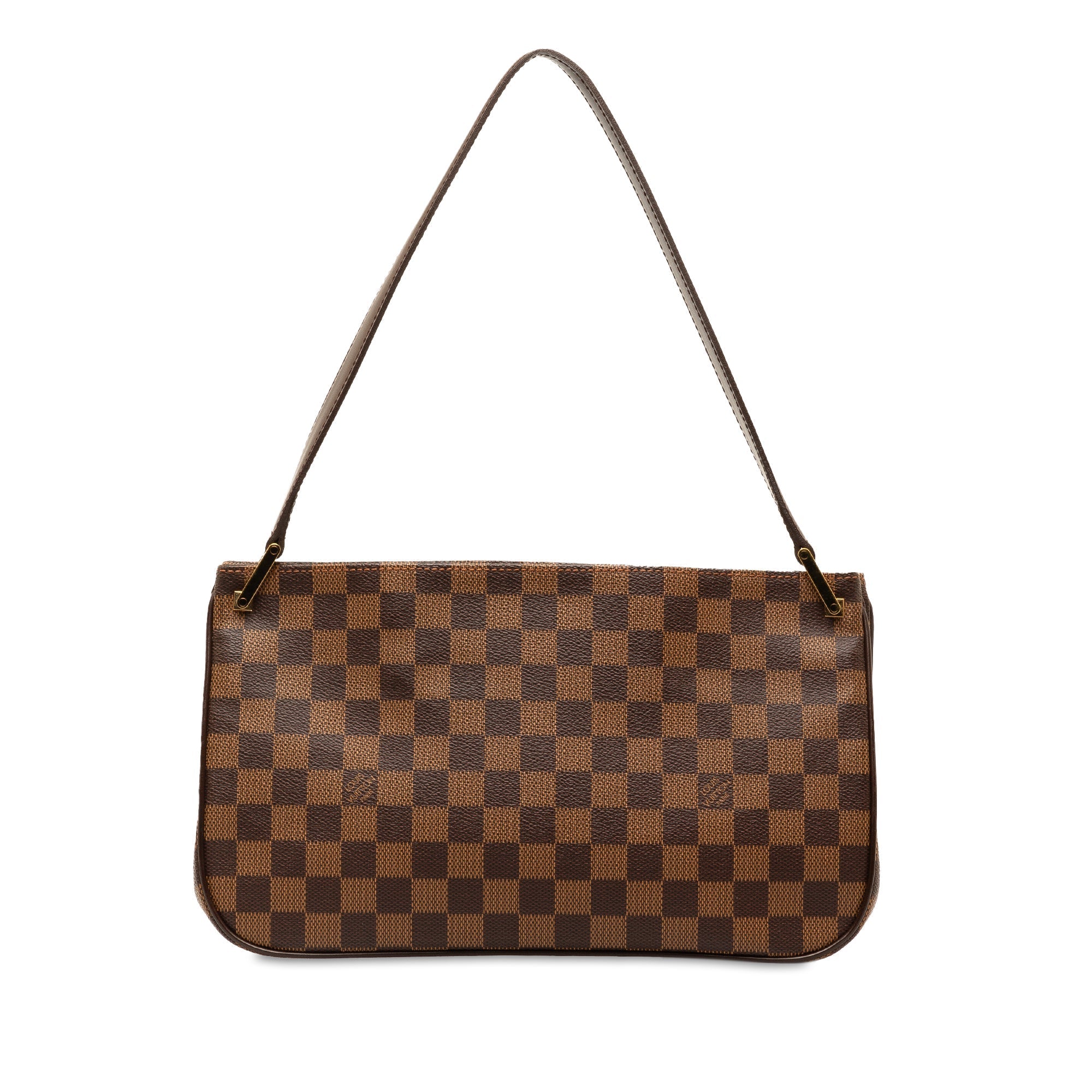 Brown LV Damier Ebene AuBagne Shoulder Bag