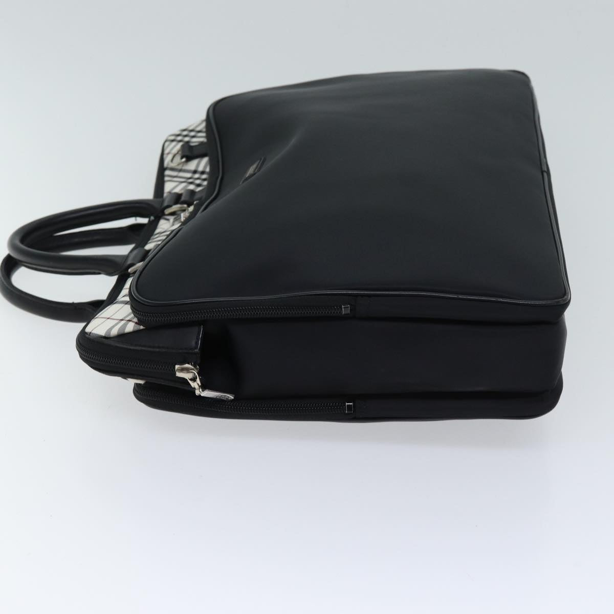 BBERRY Black label Hand Bag Canvas way Black Auth